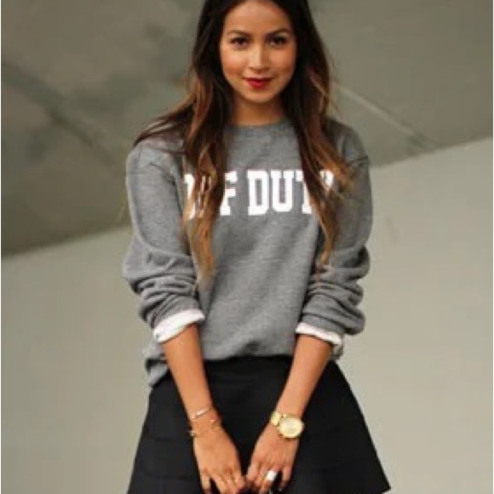 Sincerely Jules Gray Off Duty Sweatshirt